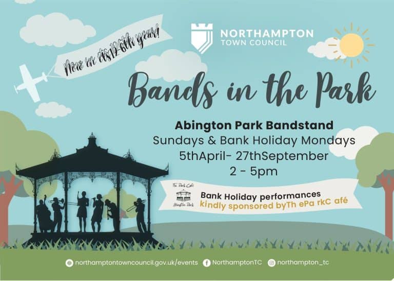 Northampton Bands In The Park Poster