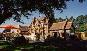 Brampton Halt country pub on a sunny day, Chapel Brampton Northamptonshire