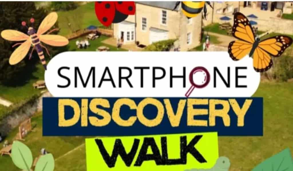 Smartphone Discovery Walk event poster at Chester House Estate