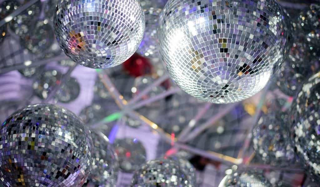 Silver disco balls